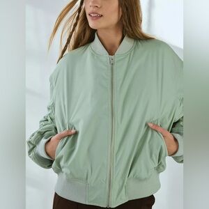 Urban Outfitters Barrel Sleeve Bomber Jacket
